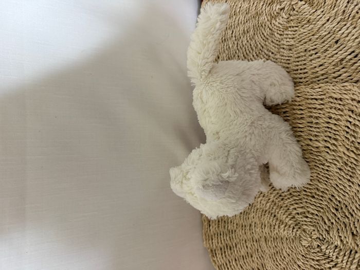 Doudou Peluche chat blanc BOULGOM - photo numéro 2