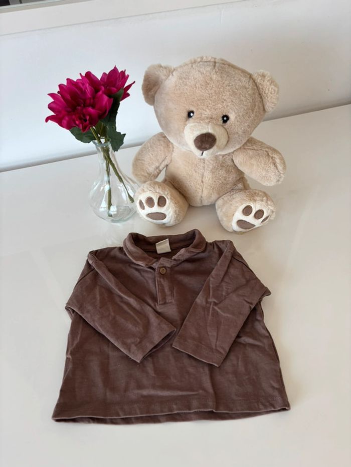 Polo marron H&M - photo numéro 4