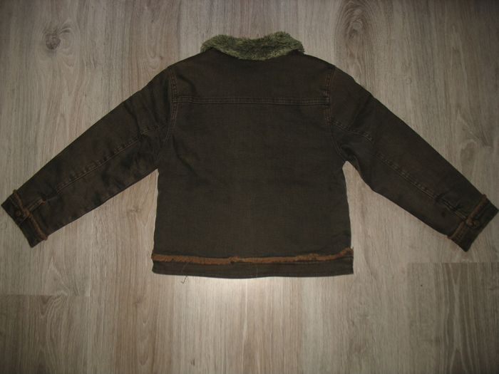 VESTE EN JEAN MARRON FONCÉ FILLE "MARÈSE" - 6 ANS - n°01 - photo numéro 6