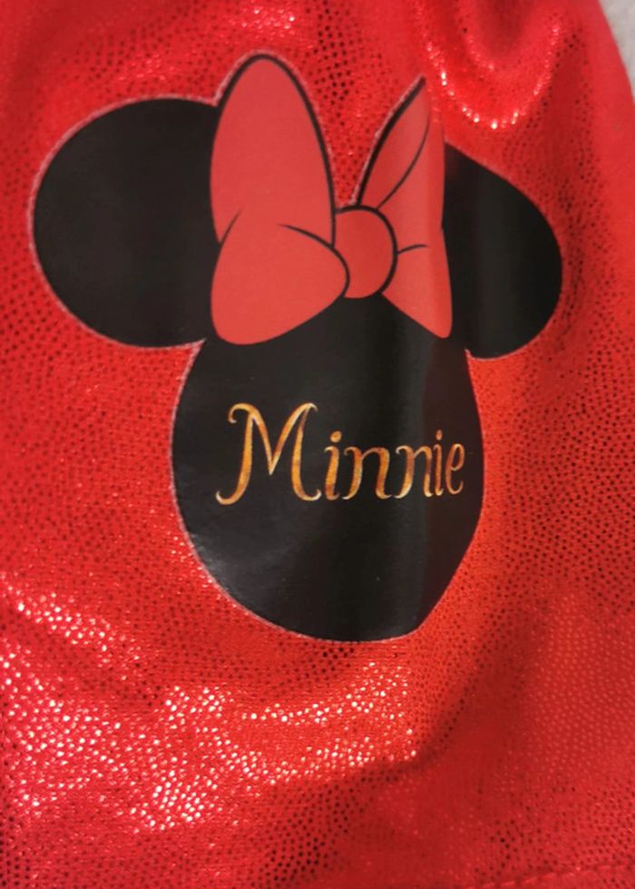 Legging 👸 Minnie, rouge, aspect brillant, Disney, 5ans, 110cm - photo numéro 2