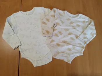 Lot de deux bodys 6 mois (lot dissociable)