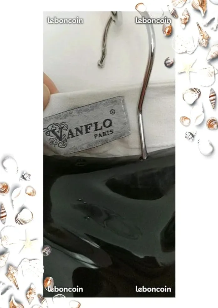 Tee shirt blanc vanflo taille 44 46 echancré sur les cotés - photo numéro 2