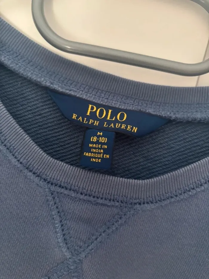 Pull Ralph Lauren bleu  8-10 ans - photo numéro 3