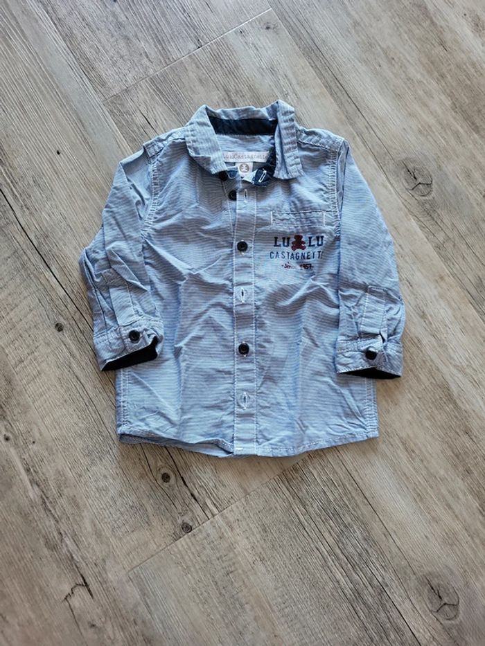 Chemise garçon Lulu Castagnette 12 mois