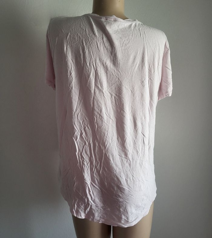T shirt rose pale - photo numéro 2