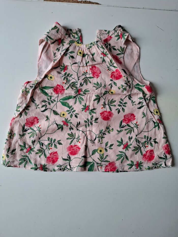 Tunique à fleurs taille 12 mois pour fille