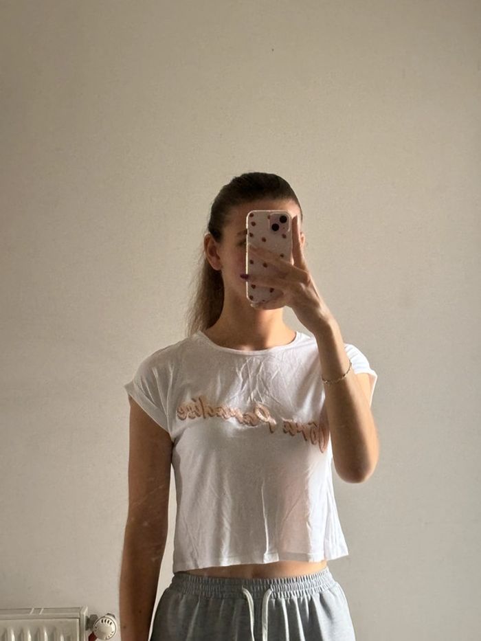 Top blanc • Cache Cache • Taille XS - photo numéro 5