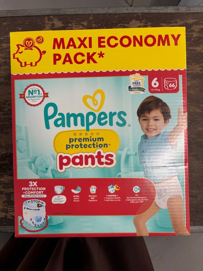 Maxi pack Pampers pants premium taille 6