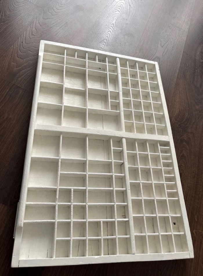 Ancien tiroir casier d’imprimerie - typographie - bon état - photo numéro 3