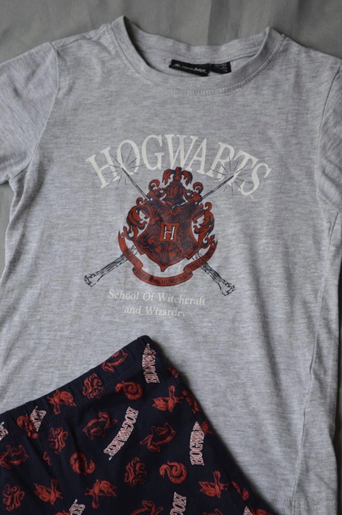 pyjamas deux pièces Harry Potter gris et marine taille 7 ans / 122 cm - photo numéro 2