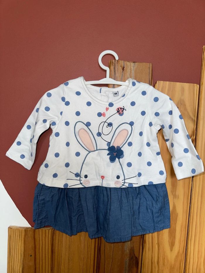 Robe bi matière 6 mois