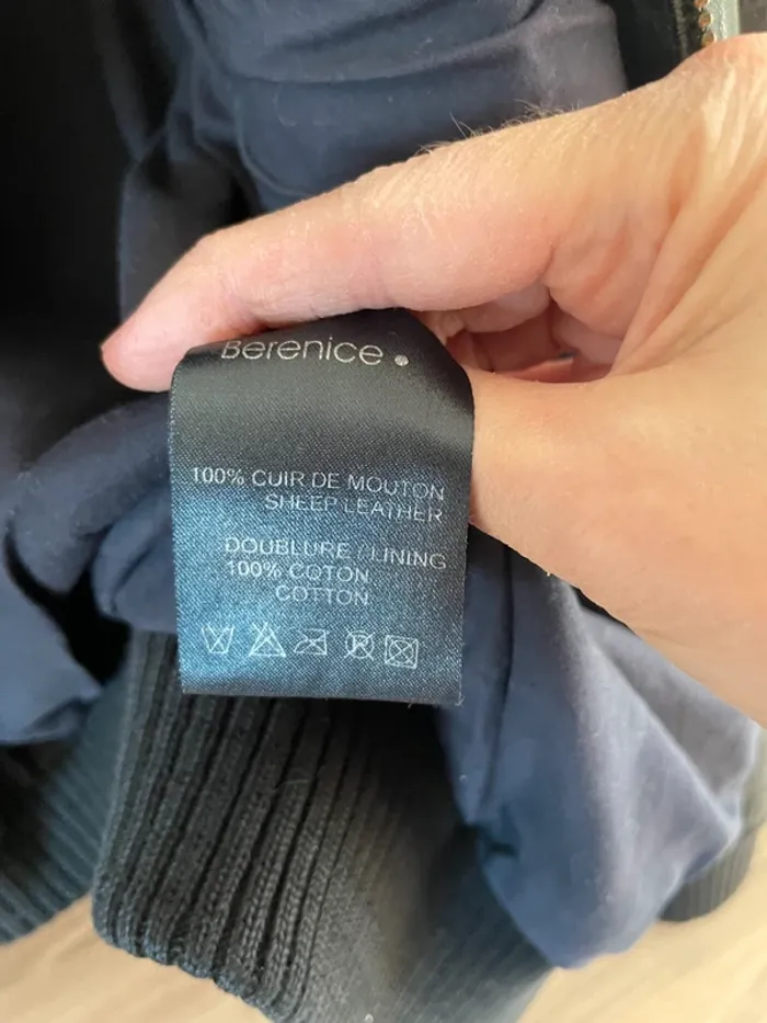 Veste en cuir Berenice TL - photo numéro 5