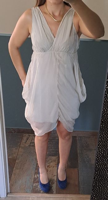 Robe en soie beige femmes taille M Made In Italy