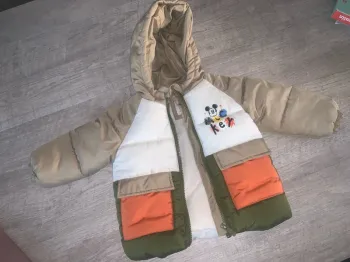 Beau manteau hiver Mickey 74 cm