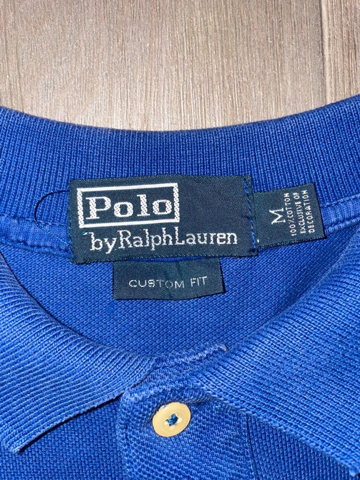 Polo Ralph Lauren Bleu 90s Custom Fit 🔵 - photo numéro 5