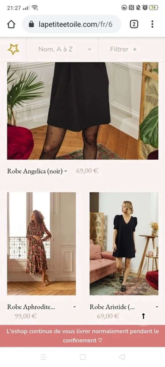 Robe 'La petite étoile', noire à motifs - photo numéro 4