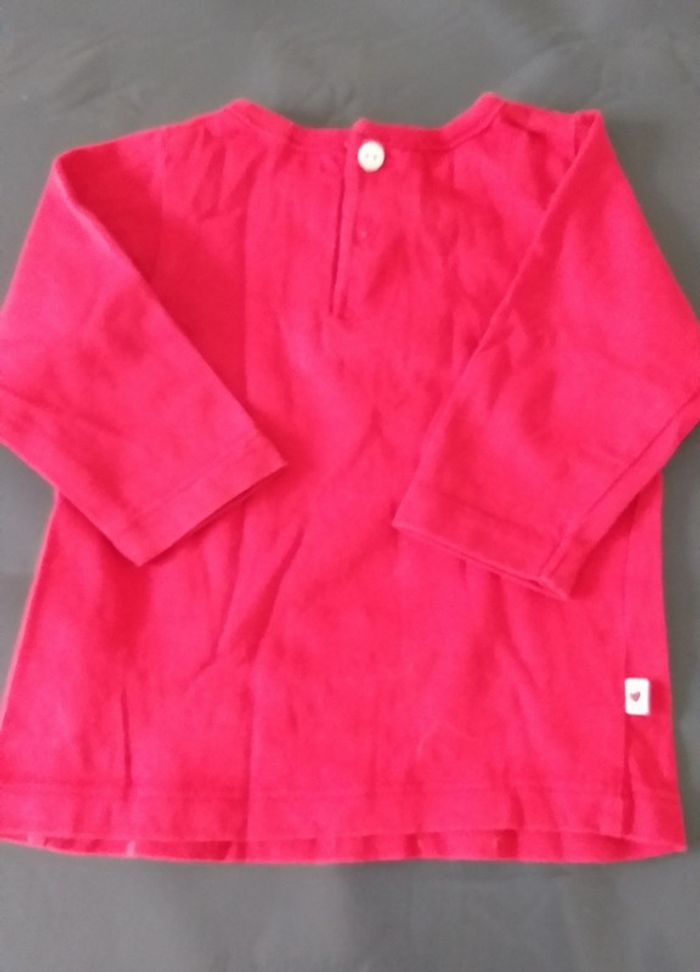 Tee-shirt Obaïbi rouge à motif - photo numéro 2