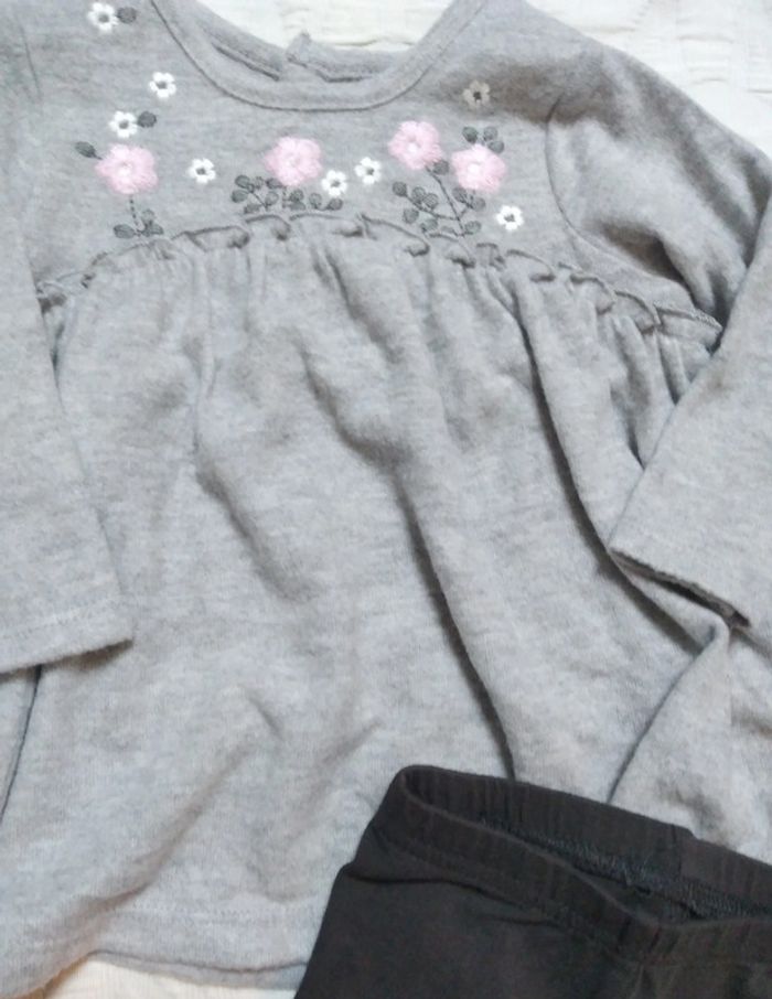 Kiabi lot 2 ensembles blouses Jean gase coton - photo numéro 4