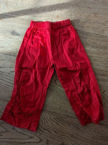 Pantalon été rouge clayeux 18 mois