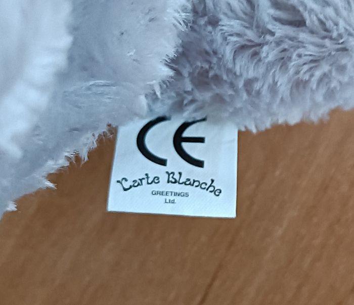 Peluche Doudou Ours gris avec chaussette de Noël. Me to you. 19 cm - photo numéro 7