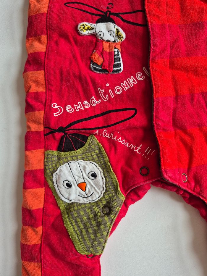 Ensemble Catimini 3 mois – grenouillère + gilet (mixte fille/garçon) - photo numéro 3