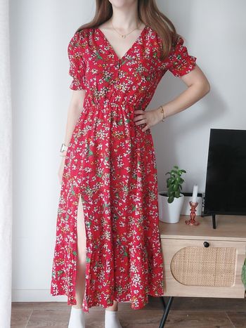 Robe longue fleuri