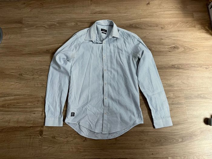 Chemise à rayures taille S homme Zara  homme couleur bleu blanc état satisfaisant