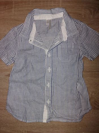 Chemises manches courtes 18 mois