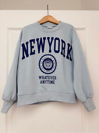 Pull sweat fille  Zara 8 ans New York TBE