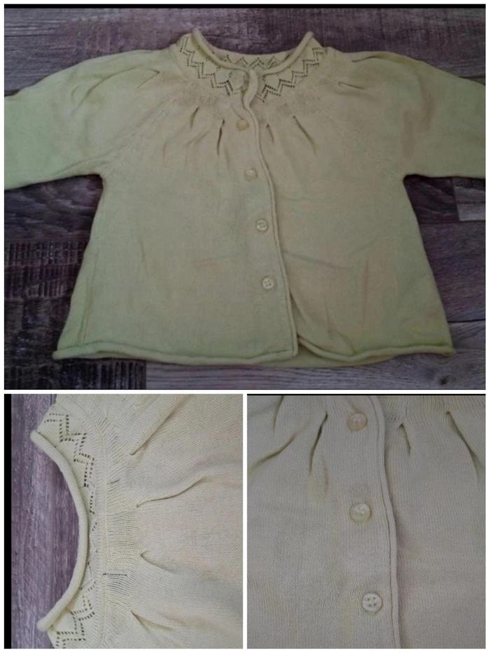 lot gilets fille taille 6 mois - photo numéro 3