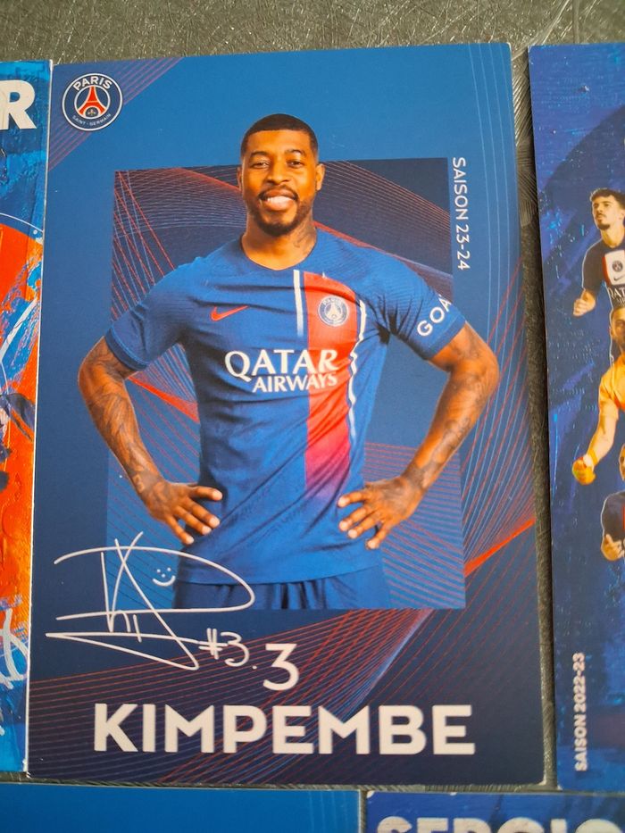 5 cartes joueurs PSG - photo numéro 3