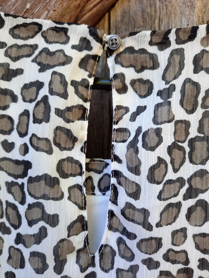Superbe tunique boule Esprit, léopard 🐆,  taille 38 - photo numéro 7