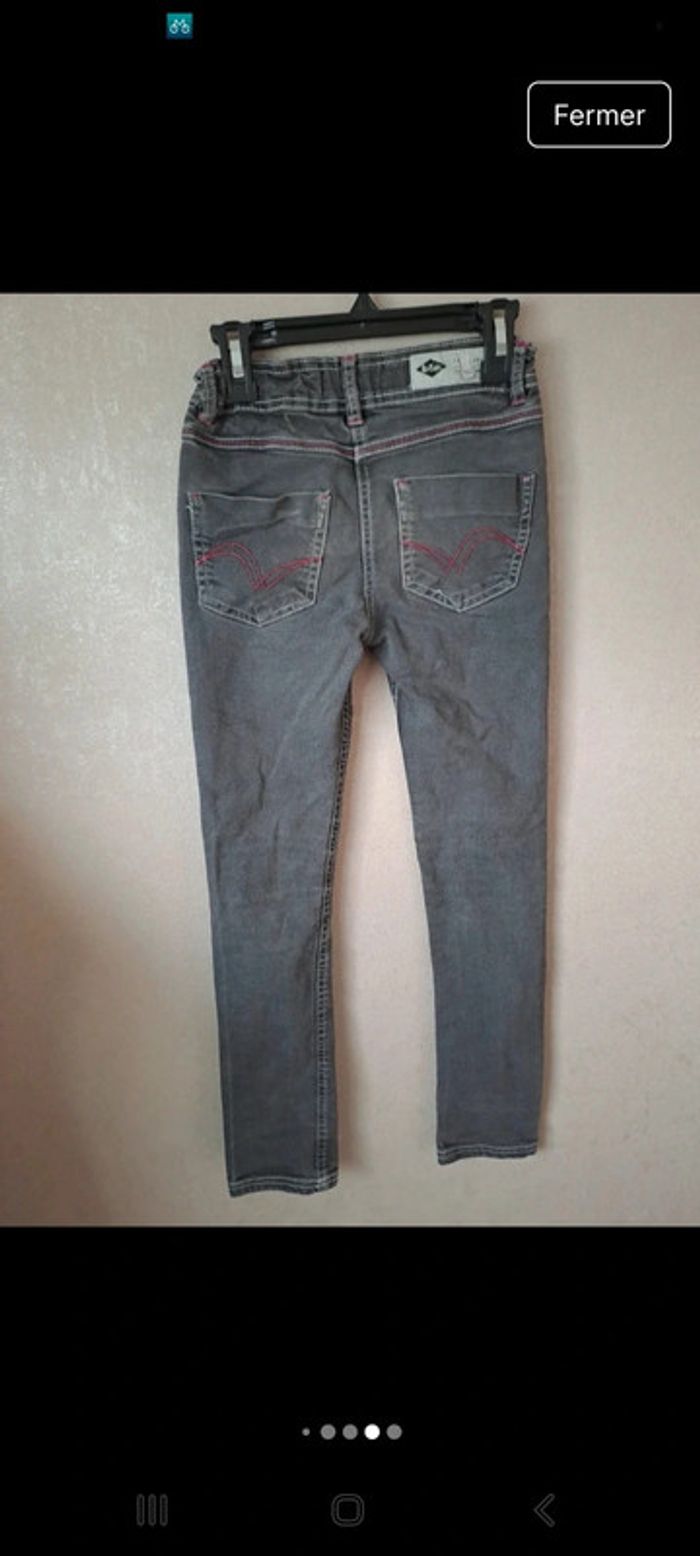 Joli jean slim gris taille 10 ans Lee Cooper - photo numéro 8