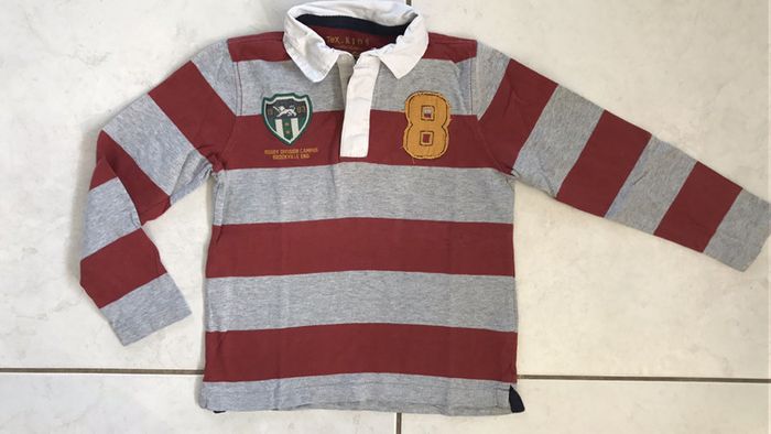 Polo garçon manches longues 5/6 ans