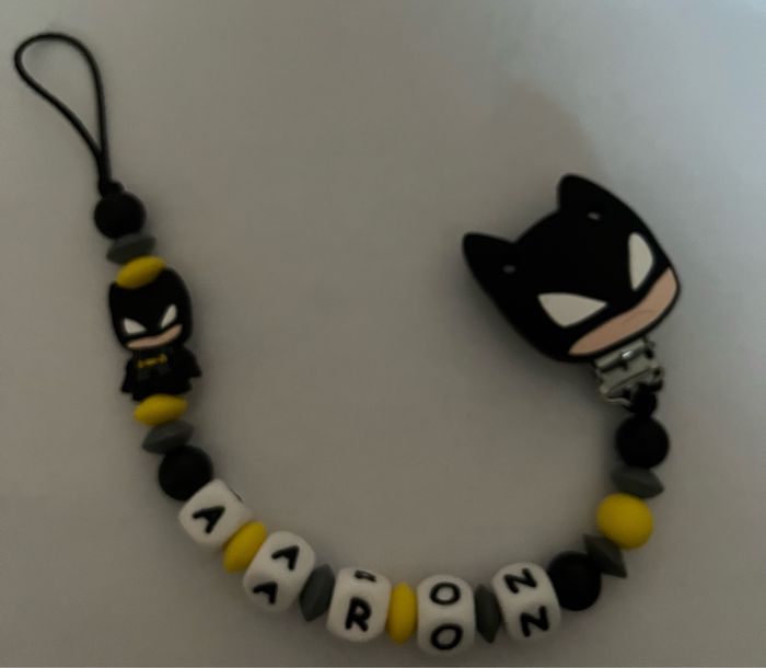 Attache tétine personnalisée Batman