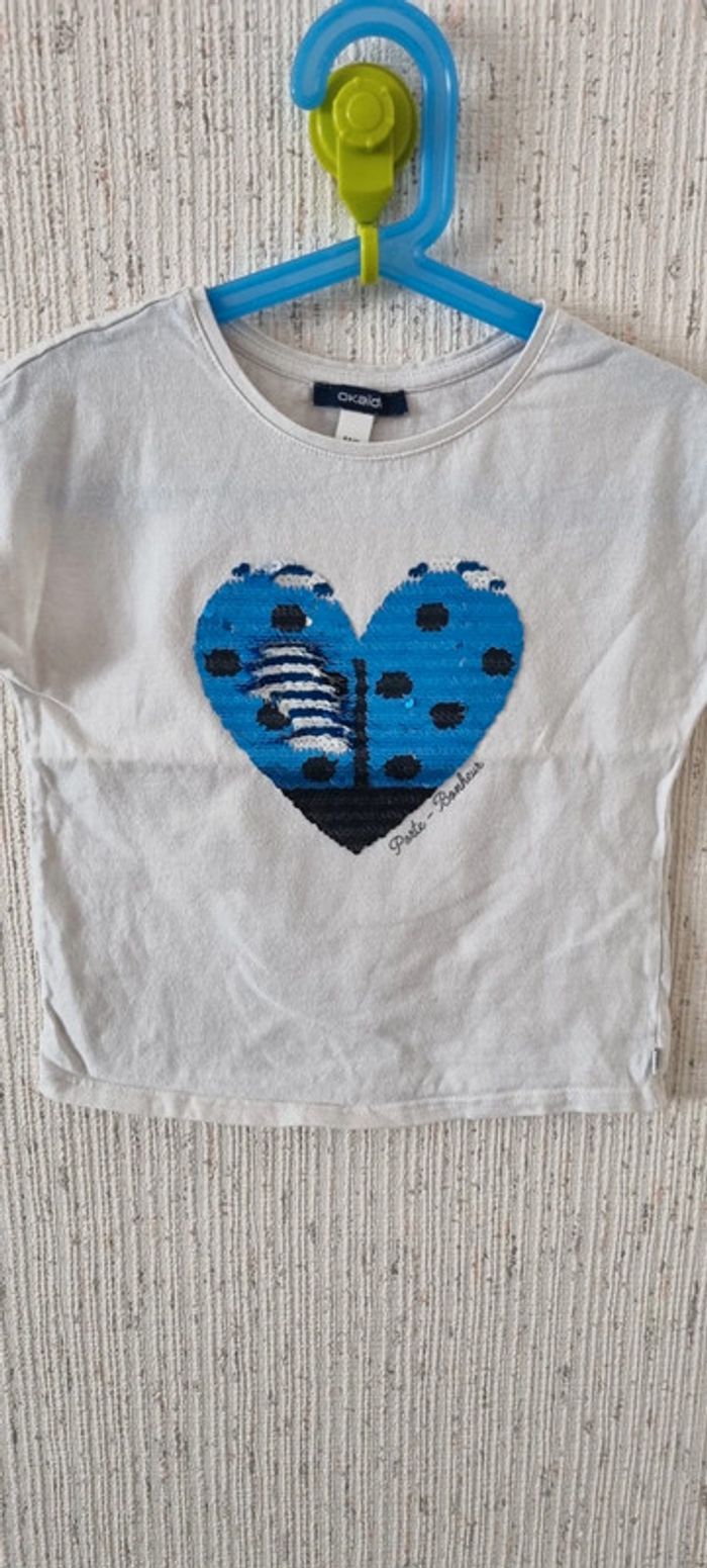 Tee shirt manche courte taille 6 ans okaidi - photo numéro 5