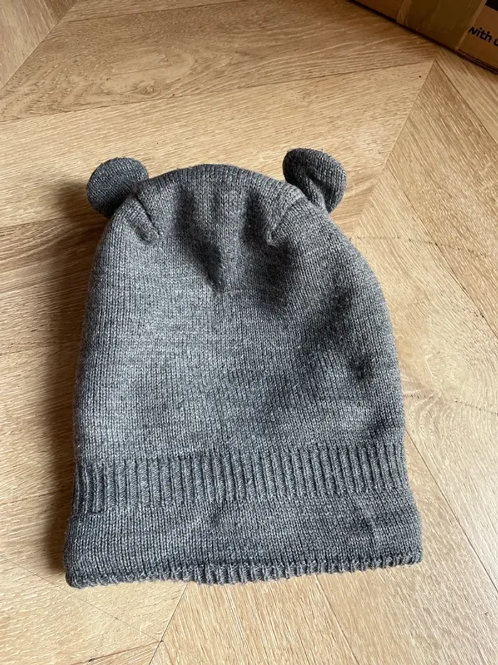 Cagoule bébé grise taille 12 mois - photo numéro 3