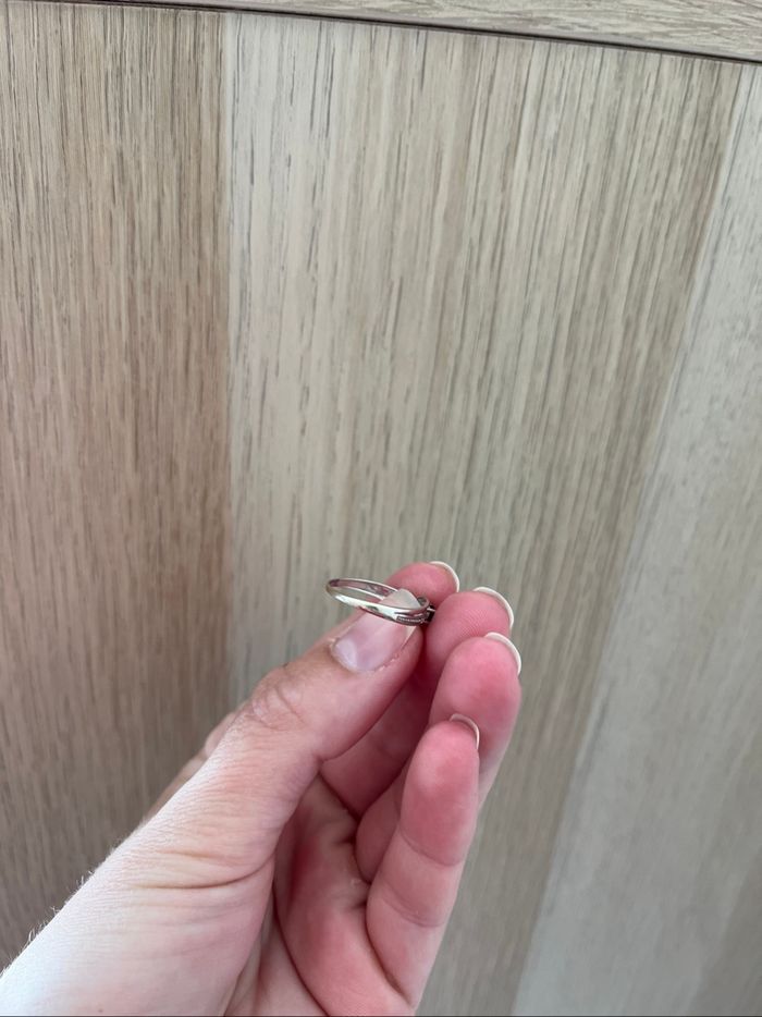 Bague en or blanc et Saphir - photo numéro 5