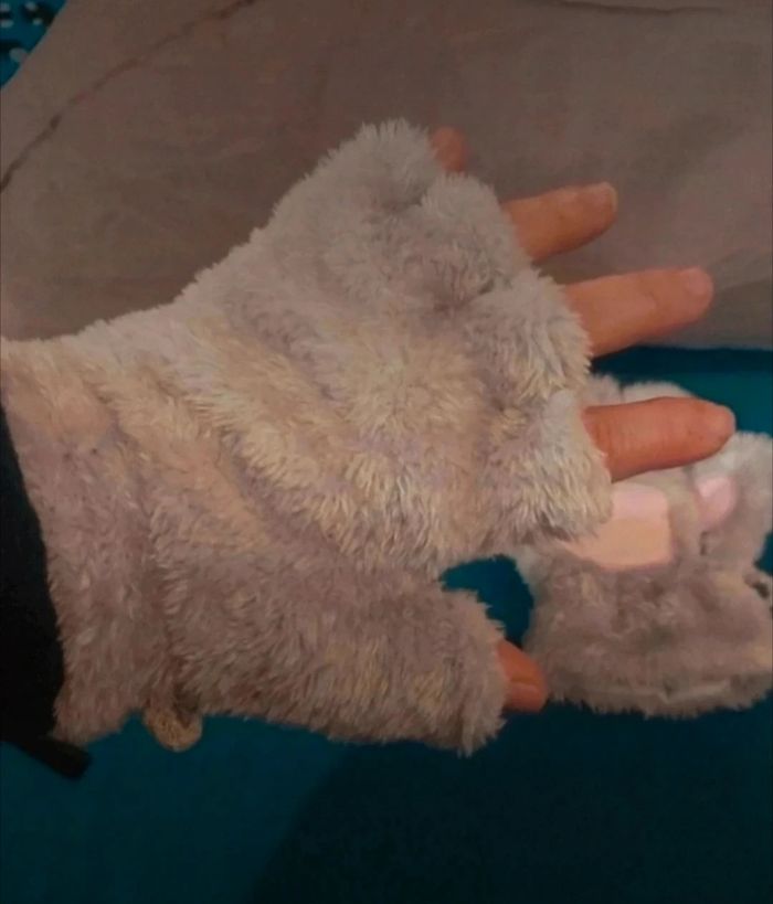 Gants mitaines pattes de chat chien ours - photo numéro 2