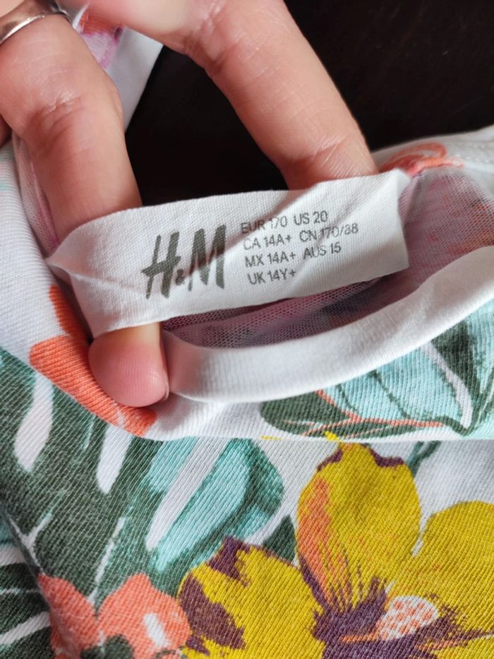 T-shirt manches courtes H&M 14/15 ans 170 cm - photo numéro 4