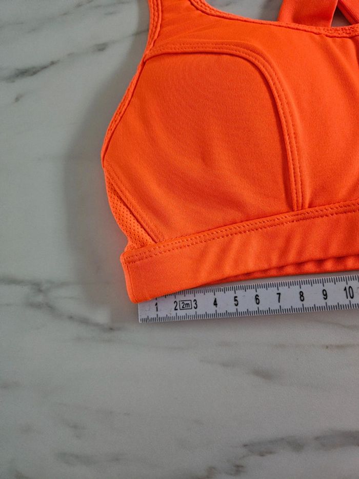 Brassière de sport orange taille XXS - photo numéro 4