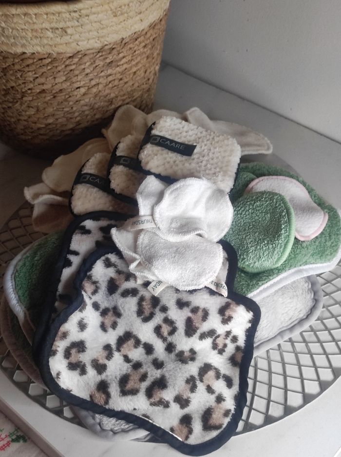 Lot lingettes démaquillantes réutilisable