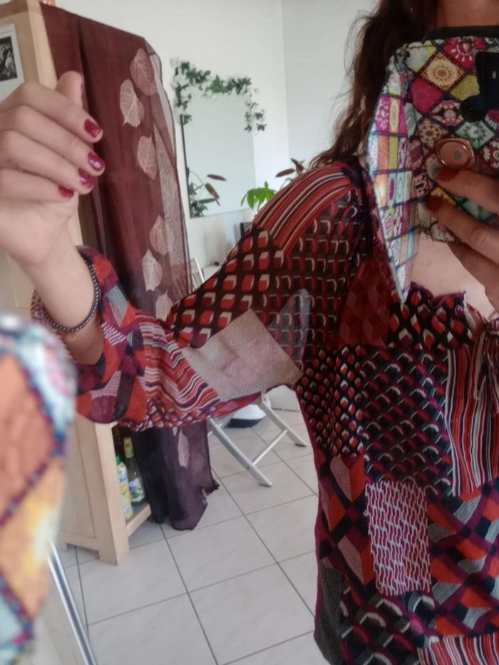 Blouse femme 42 multicolore c83 - photo numéro 9