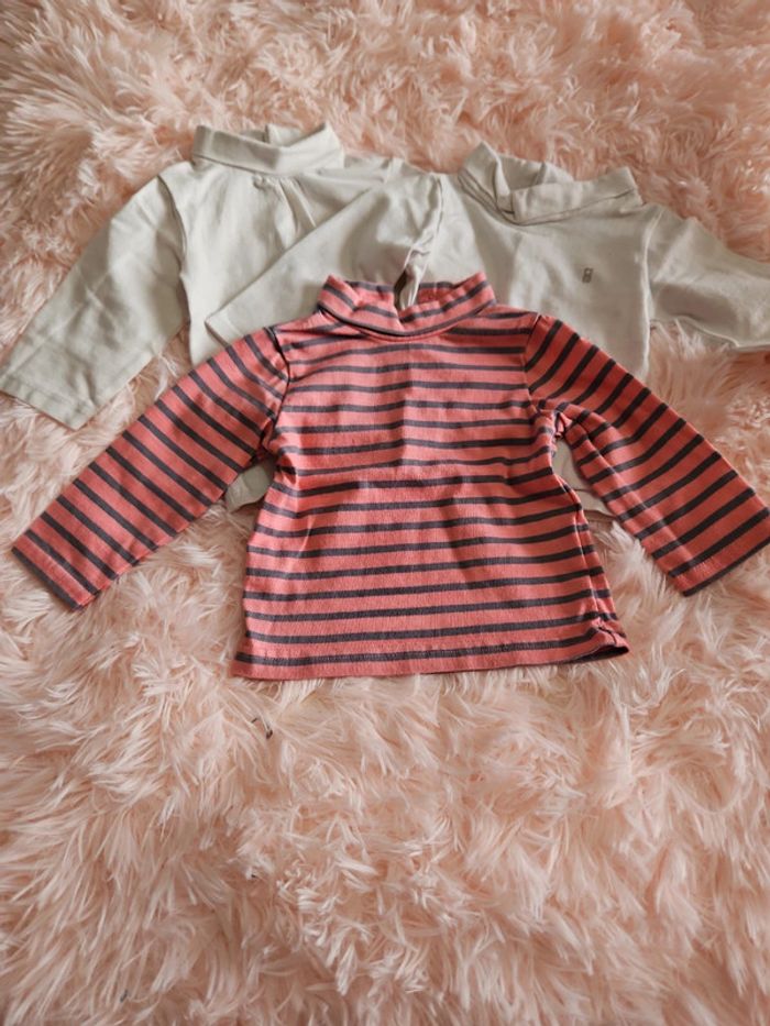 Lot 3 t-shirt à col