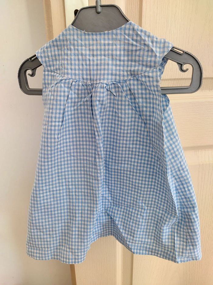 6mois robe d été bleue Vichy . Tbe - photo numéro 6
