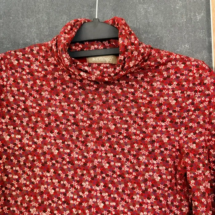Sous-pull Haut col roulé In Extenso fleuri taille S - photo numéro 2