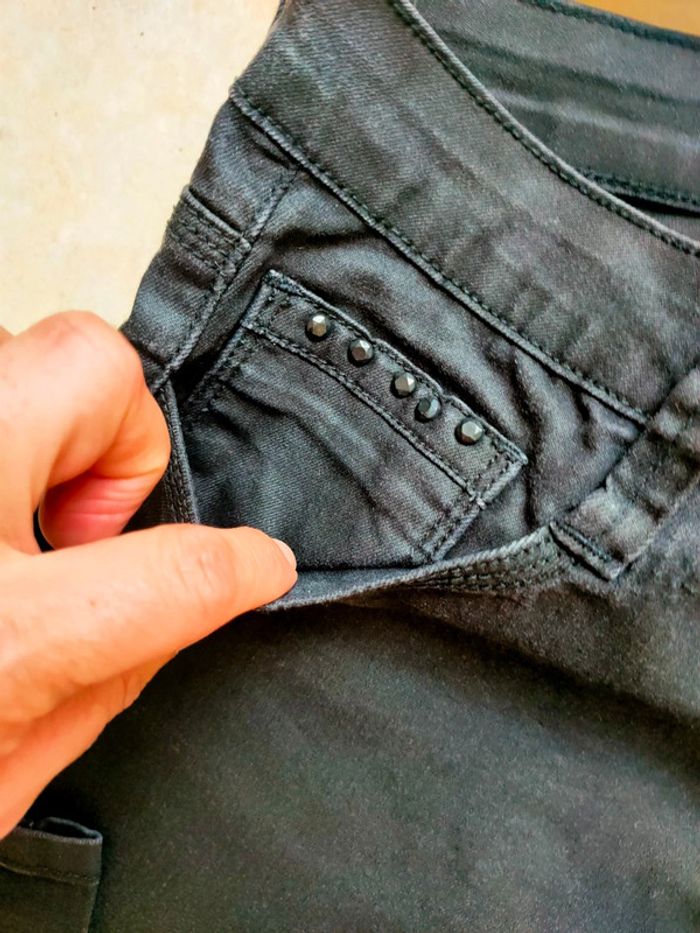 Pantalon noir taille 42 marque Etam - photo numéro 4