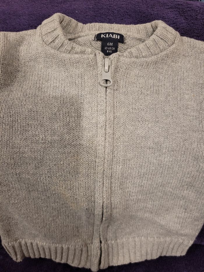 Gilet zippé 6 mois