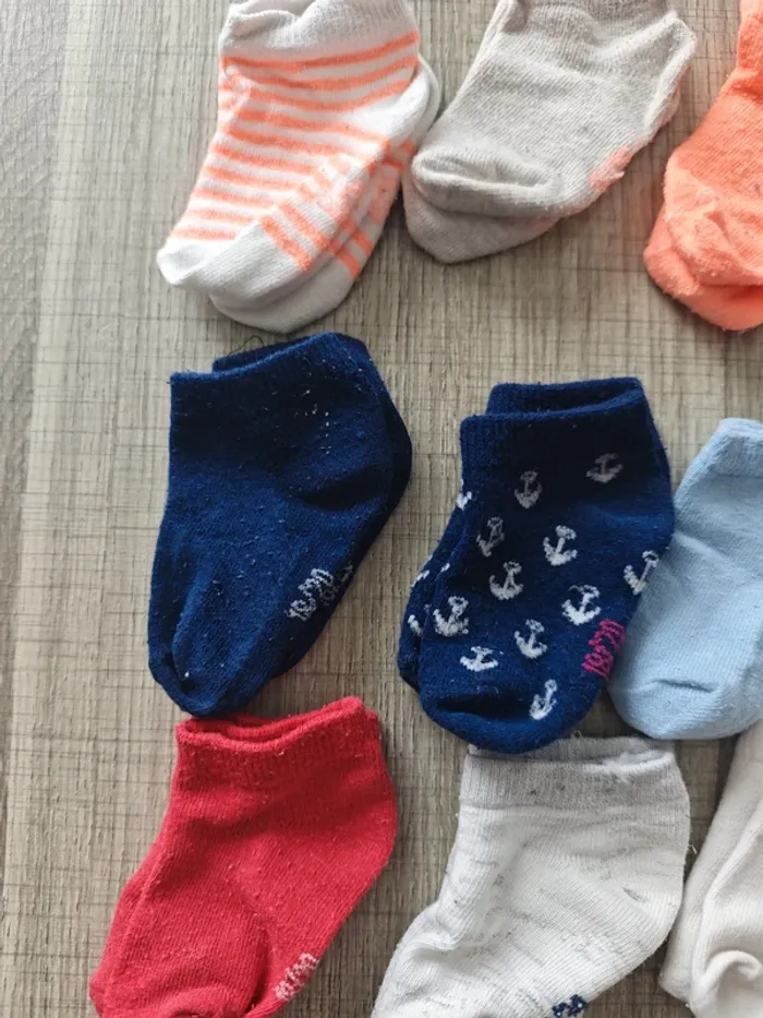 Lot de 9 paires de socquettes Tape à l'oeil 18/20 - photo numéro 2