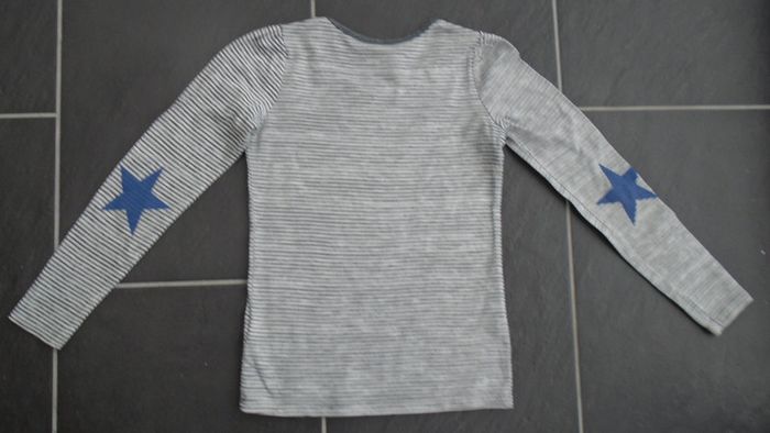 Tee shirt manches longues "étoiles" fille 8 ans - photo numéro 3